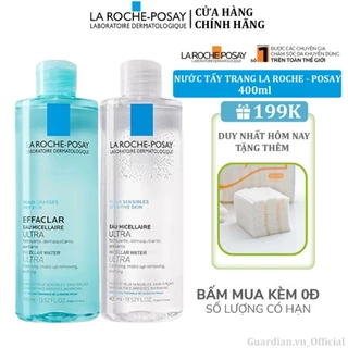 [ Chính Hãng 100%] Nước tẩy trang La Roche-Posay sản xuất tại Pháp giúp làm sạch da dành cho da dầu và da nhạy cảm 400ml