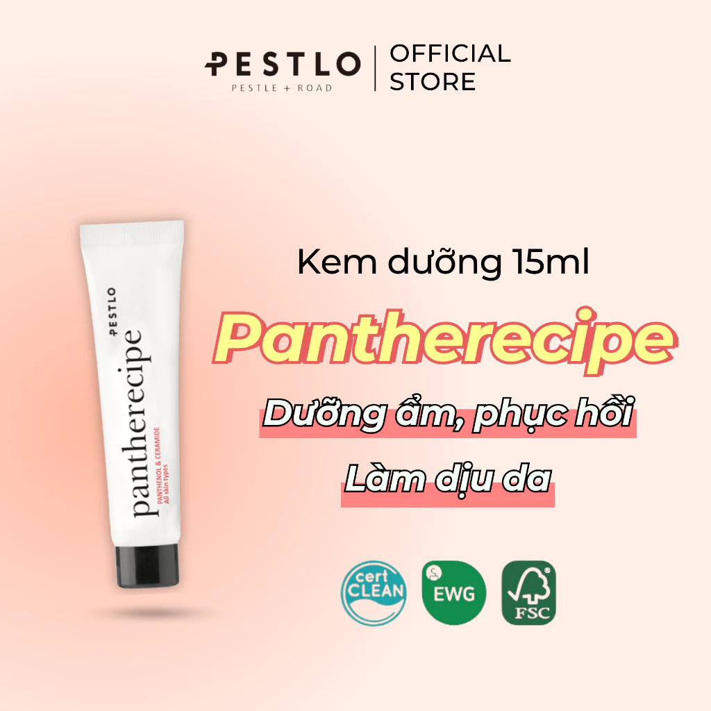 Kem dưỡng phục hồi PESTLO Pantherecipe Panthenol & Ceramide 15ml