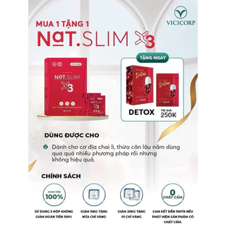 GIẢM CÂN NATSLIM X3 đỏ chính hãng. giúp giảm cân hiệu quả an toàn.