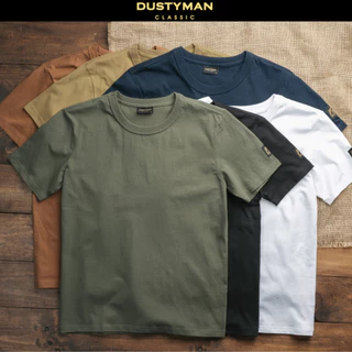 Áo Thun Nam Trơn Cổ Tròn 100% Cotton Premium DUSTYMAN - Form Regular Fit - Basic