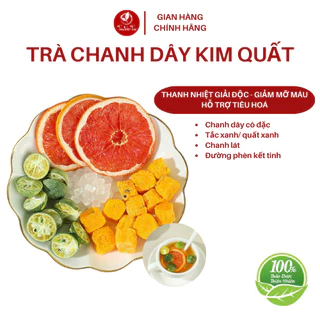 Trà Chanh Dây Kim Quất Tâm Việt Trà, Trà Detox Chanh Leo Giải Nhiệt, Thanh Lọc Cơ Thể, Sáng Da