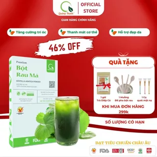 Bột Rau Má Sấy Lạnh Nguyên Chất Mát gan, detox, giảm mụn, giảm cân, giải nhiệt cơ thể - Hộp 30g (Date 12/2024)