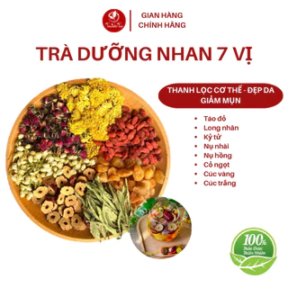 Trà Dưỡng Nhan 7 Vị Thảo Mộc Tâm Việt Trà, Giúp Đẹp Da Bổ Máu Điều Hoà Huyết Áp