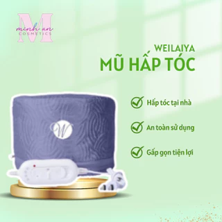 Mũ hấp tóc Weilaiya 60W 5V, Nón hấp dầu ủ tóc tại nhà an toàn tiện lợi dưỡng tóc chuẩn salon