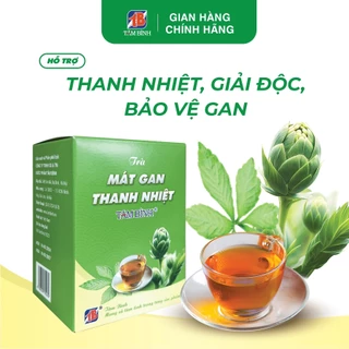 Trà mát gan thanh nhiệt Tâm Bình – Thanh nhiệt, giải độc gan (hộp 20 túi lọc)