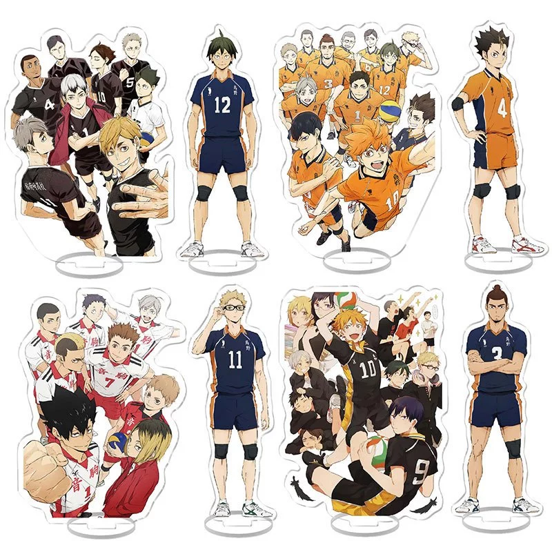 Mô Hình Nhân Vật Anime Haikyuu Chất Liệu Acrylic trong suốt decor góc học tập để bàn làm việc