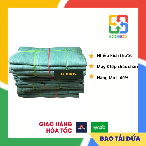 [ECOBOX] Bao Tải Dứa - Bao Tải Đóng Hàng Cỡ 90x90 - 90x120 - 100x140 Giá Siêu Rẻ Hàng Mới 100%