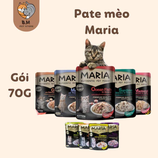 Pate Thức ăn ướt cho mèo cao cấp Maria 70G