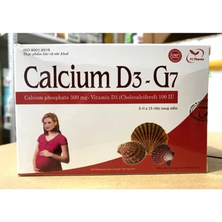 Calcium D3 - G7 bổ sung canxi, sắt, kẽm, mazê cho mẹ bầu, cung cấp vitamin cho cơ thể