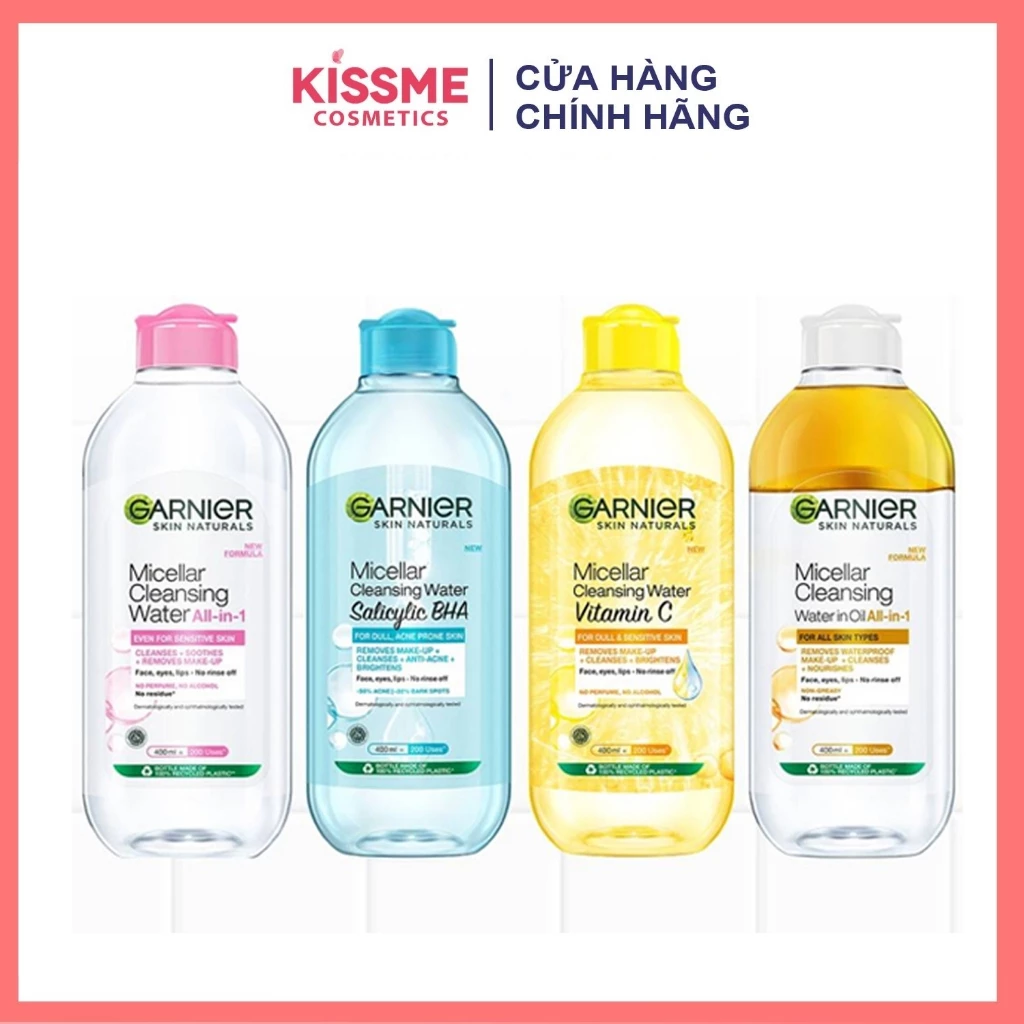 Tẩy Trang Garnier Micellar Cleansing Water 400ml (Nhập khẩu chính hãng)