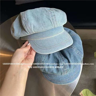 Xteen- Mũ beret denim cá tính