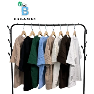 Áo thun trơn basic BARAMUS chất liệu cotton 100% 250gsm