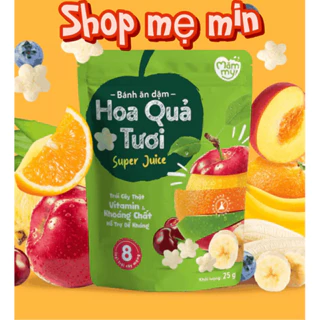 Bánh ăn dặm Mămmy làm từ 8 loại hoa quả tươi - Bé tập bốc từ 7 Tháng,Giàu vitamin&khoáng chất cho bé