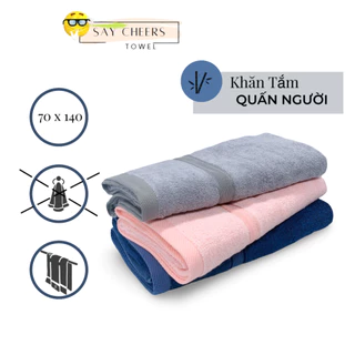 Khăn Tắm To Sợi Tre Bamboo Organic 70x140cm, 60x120cm Cao Cấp Dày dặn Mềm Mịn SiêuThấm Nước Kháng Khuẩn