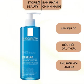 Sữa Rửa Mặt Tạo Bọt La RochePosay Effaclar Purifying Foaming Gel Cleanser 400ml Cho Mọi Loại Da