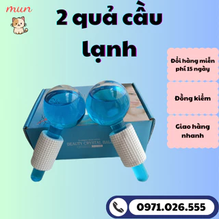 Quả Cầu Lạnh Massage Giúp Tái Tạo, Làm Đẹp Da ,1 Cặp 2 Quả