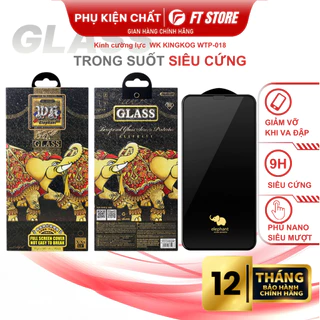 Kính cường lực voi Elephant 9D trong suốt WTP-018 full viền, siêu cứng, chống bám vâng tay - CHÍNH HÃNG