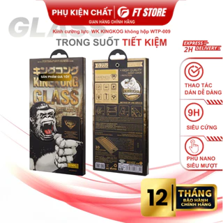 Kính cường lực KINGKOG WEKME 3D WTP-009 full màn hình, chống vâng tay tốt, siêu cứng dành cho IP - CHÍNH HÃNG