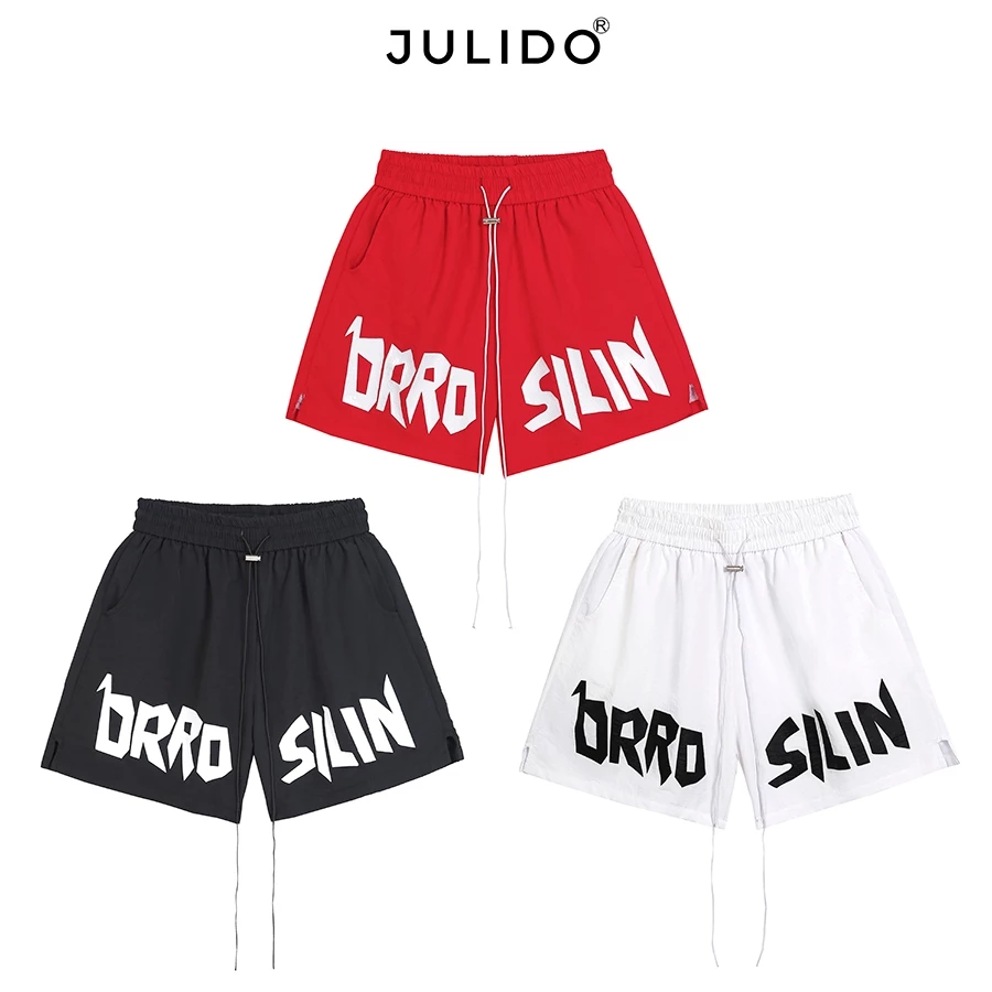 Quần short gió nam hai lớp JULIDO kẻ sọc cao cấp thoáng mátcho mùa hè