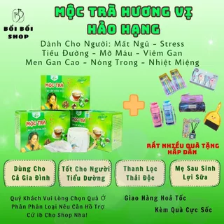 Mộc trà Hồng Hoa organic care - 16 vị thảo mộc cao cấp - Giảm stress, lo âu, mất ngủ.