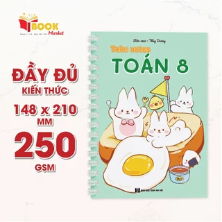 Sổ Giấy Lò Xo Take Note Toán 8 BOOK MARKET cỡ A5 (Phiên Bản Mới Nhất)