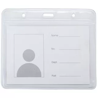 Bảng tên nhựa dẻo 8x10cm kèm dây lụa