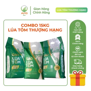 Combo 3 Túi Gạo Lúa Tôm Thượng Hạng, Đạt Tiêu Chuẩn Xuất Khẩu Thơm Vị Đặc Trưng (Tổng Nhận 15Kg)