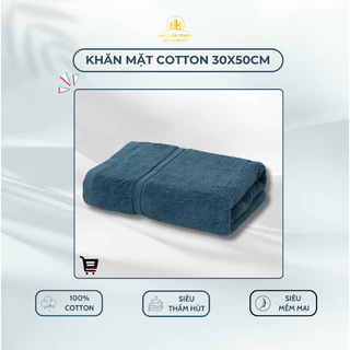 Khăn Mặt 100% Cotton Cao Cấp Mềm Mịn, Khăn Mặt Kháng Khuẩn Không Xù 30x50cm HUY HOÀ TOWEL