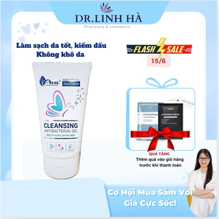 Gel rửa mặt cho da dầu mụn Ava Acne control antibacterial Cleansing gel150 ML Ba Lan kiềm dầu giảm mụn