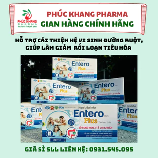 MEN TIÊU HÓA ENTEROMIN PLUS BIOLACTO GOLD. BỔ SUNG HƠN 3 TỶ LỢI KHUẨN. HỖ TRỢ CẢI THIỆN HỆ VI SỊNH ĐƯỜNG RUỘT