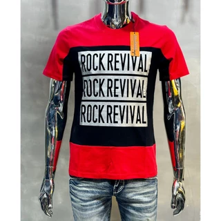 Áo Thun Cao Cấp Rock Revival Phối Đỏ Đen_RR22