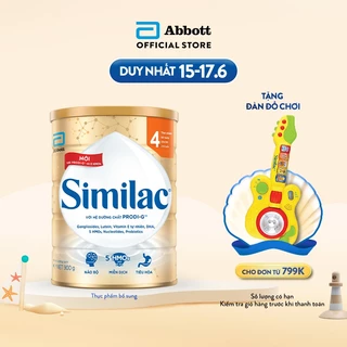 Sữa bột Similac 4 900g/lon Dinh Dưỡng 5G Mới