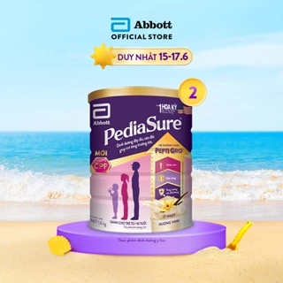 Bộ 2 Sữa bột Pediasure 1.6kg hương vani/lon