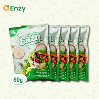 Hạt Nêm Rau Củ ENZY Food, Không Bột Ngọt, Thuần Tự Nhiên 80gr (05 GÓI)