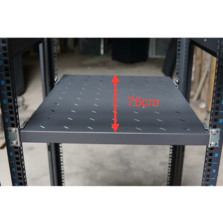 Khay cố định Fix tray 19inh Cho Tủ Rack, Tủ Mạng Sâu D1000mm Màu đen