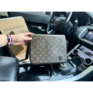 Túi đeo chéo nam bag LV Messenger Damier Graphite District PM  màu đen,vàng túi nam cao cấp có hộp