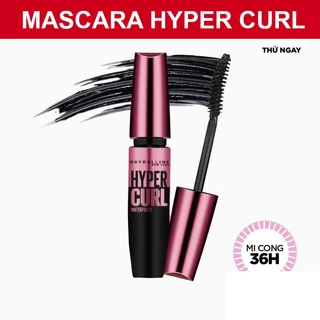 Mascara làm dài và cong mi Maybelline New York Hyper Curl Waterproof không lem lâu trôi 9.2ml