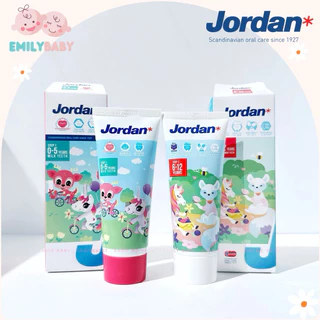 Kem đánh răng Jordan cho bé từ 0 đến 12 tuổi Tuýp 75g