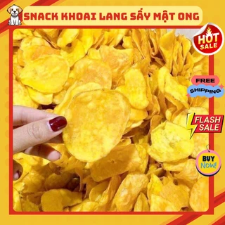 500 g Khoai sấy giòn mật ong hàng chất lượng cao,Snack khoai sấy giòn,đồ ăn vặt.