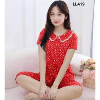 [BunnySky]QUẦN ÁO MẶC NHÀ TAY CỘC QUẦN LỬNG CHẤT LIỆU LỤA MỀM MÁT, HỌA TIẾT XINH FOM DÁNG ĐẸP lướt để chọn mẫu ưng ý