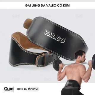 Đai Lưng Da VALEO Có Đệm Tập GYM Cao Cấp Chính Hãng | Đai Bảo Vệ Lưng Tập Gym