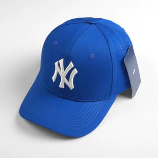 Mũ lưỡi trai Meowist Unisex MLB chất liệu vải Kaki logo NY Dark Blue, nón lưỡi trai Hàn Quốc