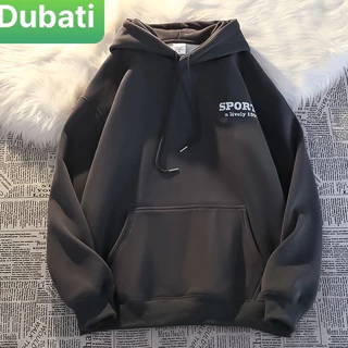 ÁO HOODIE SPORTS 2 MÀU NAM NỮ FORM RỘNG - KHOÁC NỈ FORM UNISEX SÀNH ĐIỆU - DUBATI FASHION