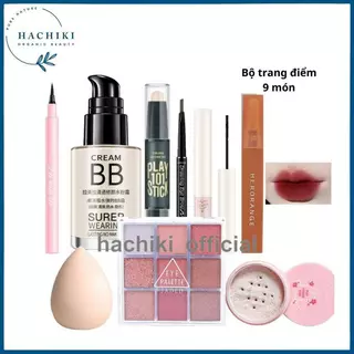 Bộ Trang Điểm Đầy Đủ 9 Món Cơ Bản Từ A-z Set Trang Điểm Cá Nhân Bộ Makeup Nhẹ Nhàng Đi Chơi Mùa Hè Cho Nàng HACHIKI