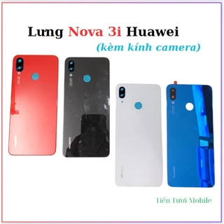 Vỏ Lưng huawei Nova 3i, kèm kính camera