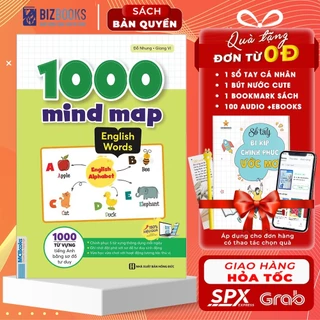 Sách - 1000 Mind Map  English - 1000 Từ Vựng Tiếng Anh Bằng Sơ Đồ Tư Duy