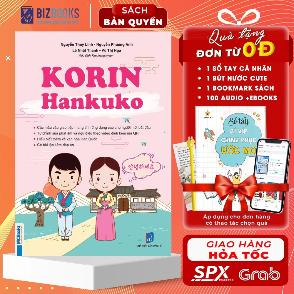 Sách - Giao Tiếp Tiếng Hàn Korin - Tặng Kèm Khóa Học