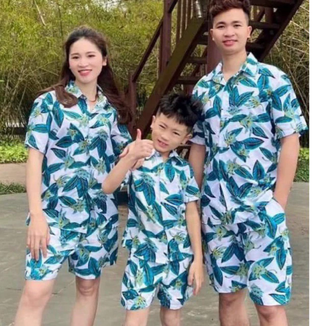 Đồ bộ đi biển cho nhóm nam nữ quần áo đi biển cho gia đình đủ size Trang Tươi Shop