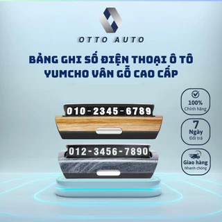 Bảng số điện thoại vân gỗ cao cấp để trên taplo (chính hãng) - OTTOAUTO