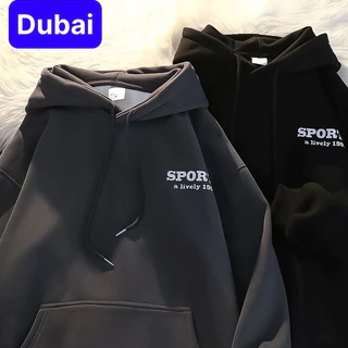 ÁO HOODIE SPORTS 2 MÀU NAM NỮ FORM RỘNG - KHOÁC NỈ FORM UNISEX CAO CẤP MỚI - DUBAI FASHION